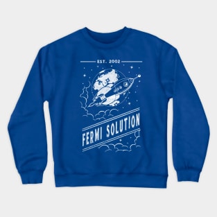 The Fermi Solution (white monochrome) Crewneck Sweatshirt